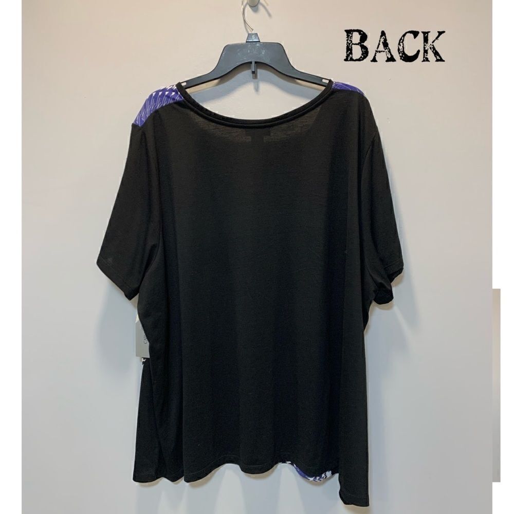 NWT Catherine’s black/blue 4XL top - Picture 9 of 11